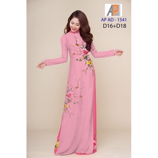 Vải áo dài hoa mẫu đơn