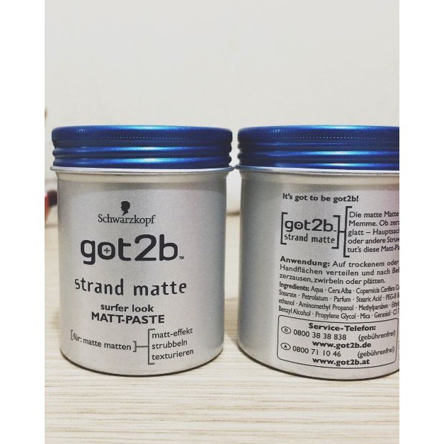 Sáp Vuốt Tóc Got2b Strand Matte Schwarzkopf