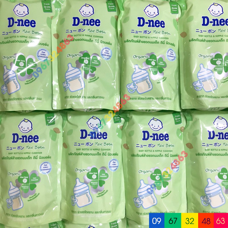 NƯỚC RỬA BÌNH SỮA DNEE ORGANIC 620ML, 600ML DATE MỚI NHẤT