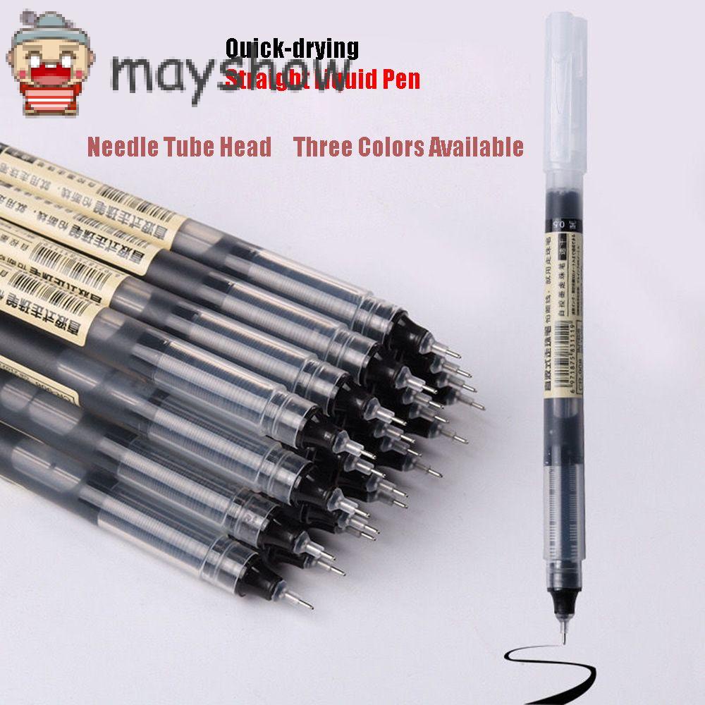 Bút mực gel dạng lỏng thẳng có độ bóng cao ngòi 0.5mm nhanh khô