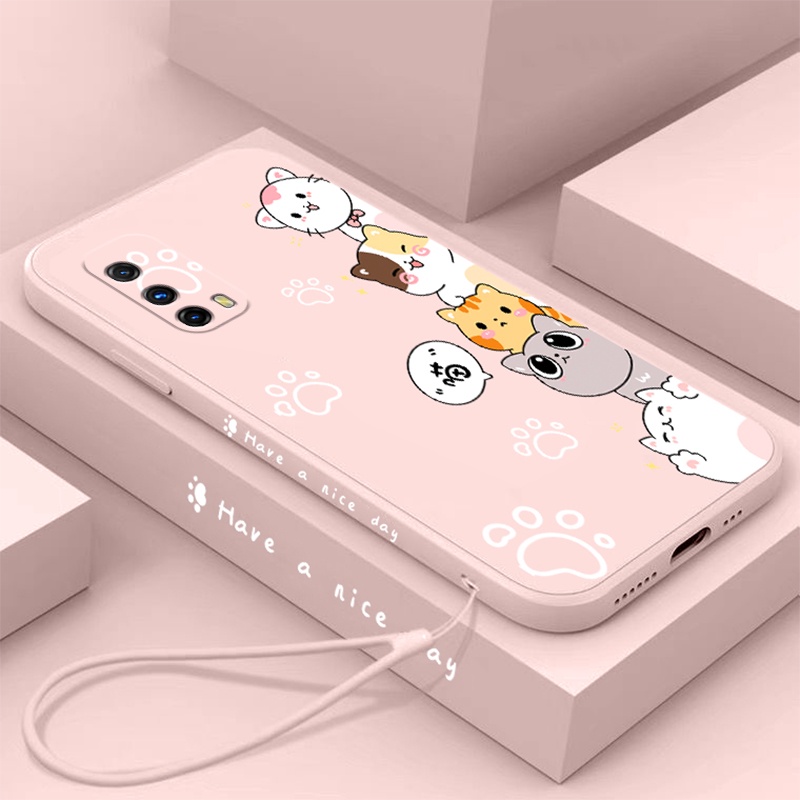 Ốp Điện Thoại TPU Hình Mèo Dễ Thương Cho Vivo Y32 Vivo Y21 2021 Y33S Vivo Y21S 4G Vivo Y73 2020 4G Vivo Z1PRO Vivo T1