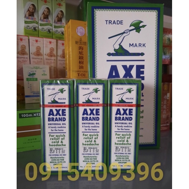 [chính hãng] DẦU GIÓ CÂY BÚA TRẮNG AXE BRAND UNIVERSAL OIL SINGAPORE