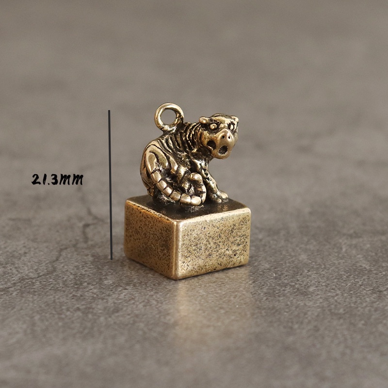 Con Dấu Mini Bằng Đồng Thau Hình Cung Hoàng Đạo Phong Cách Retro