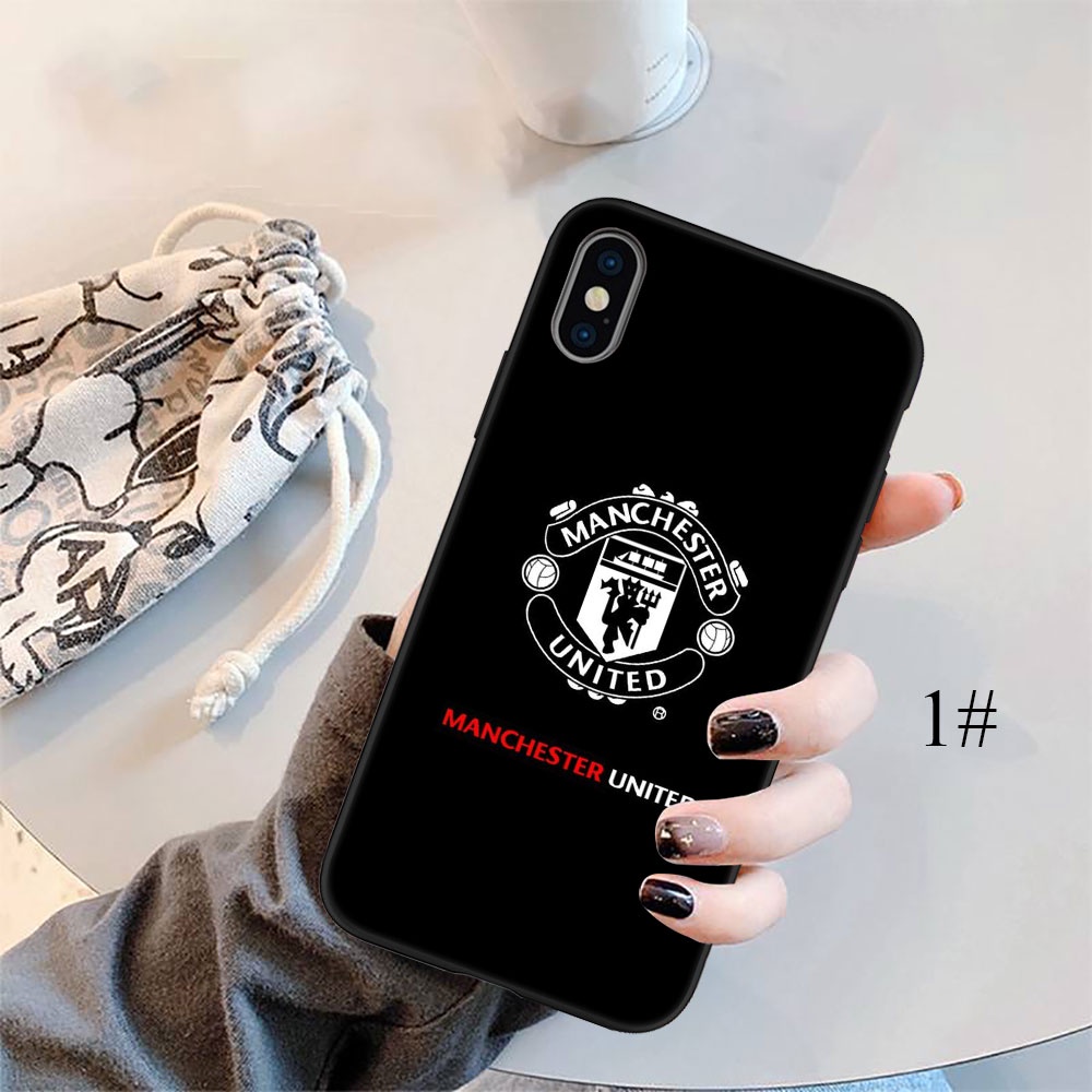 Ốp điện thoại silicon mềm mẫu Manchester United thích hợp cho IPHONE 5 5S 6 6S 7 8 11 PRO MAX PLUS SE XR DX62