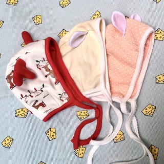 Handmade-Mũ bonnet có tai cho bé