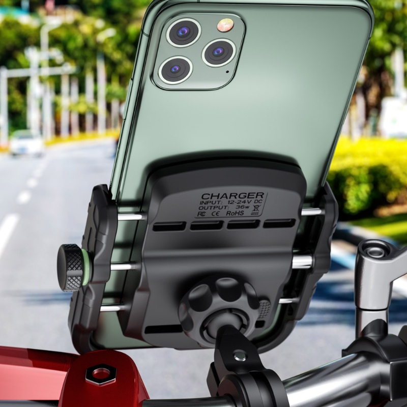 Giá Đỡ Sạc Nhanh QC3.0 USB 12V 24V Dành Cho Điện Thoại