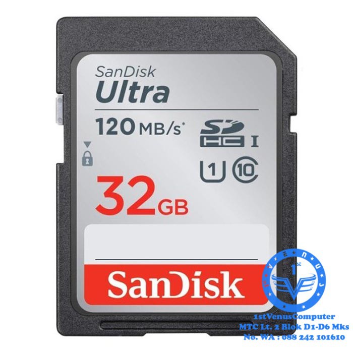 Thẻ Nhớ Sandisk Ultra Sdhc 32gb Class 10 120mbps / Mem29-san
