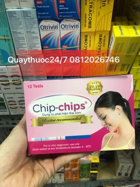 ✅QUE THỬ THAI CHIP-CHIPS (12 que)