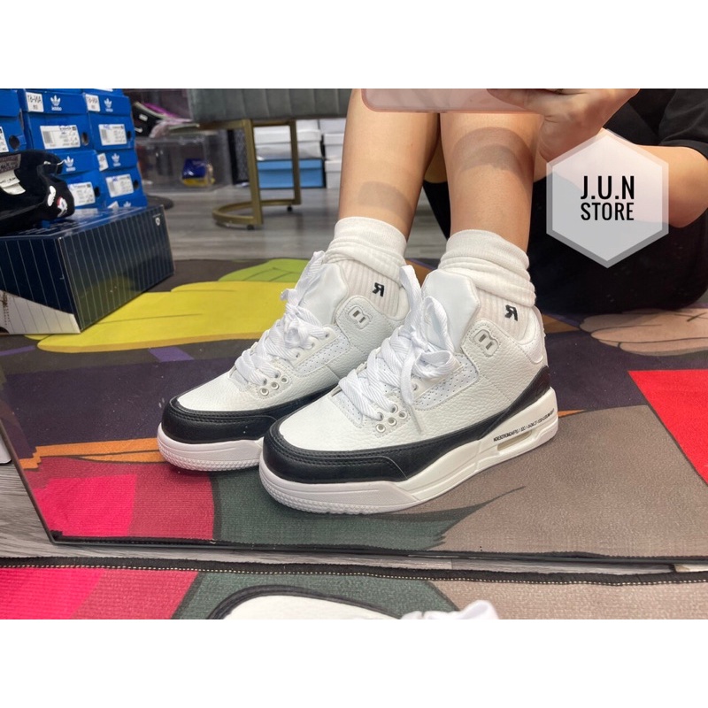 GIÀY JD3 BÓNG RỔ WHITE BLACK TRẮNG ĐEN SC