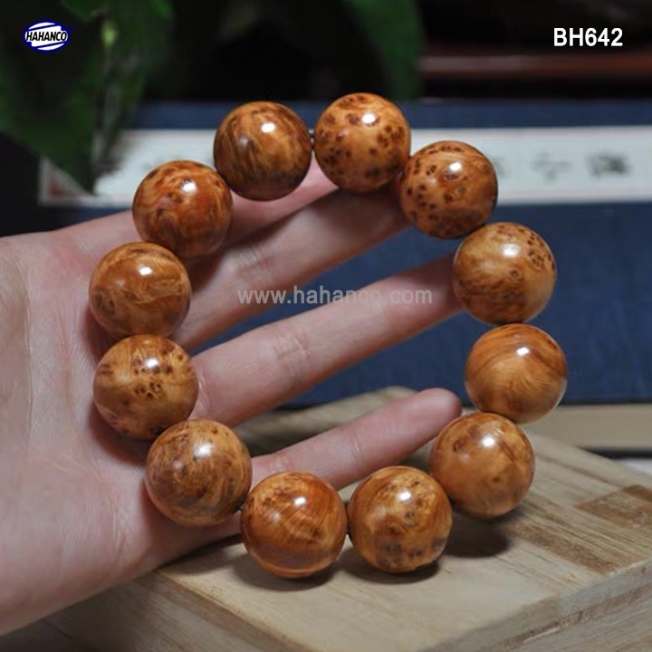 Vòng tay gỗ Nu Huyết Long  Mùi thơm vĩnh viễn - BH642