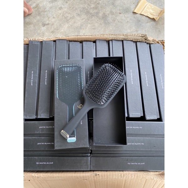 Lược gỡ rối, lược chải tóc matxa đầu GHD nhiều màu sắc cao cấp