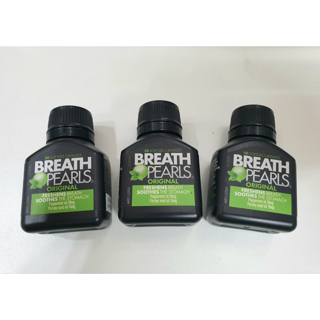 VIÊN THƠM MIỆNG THẢO DƯỢC ÚC BREATH PEARLS (50 viên)