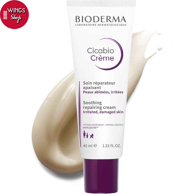 Kem dưỡng Bioderma Cicabio Creme Hỗ Trợ Phục Hồi Và Làm Dịu Da 40ml - 100ml