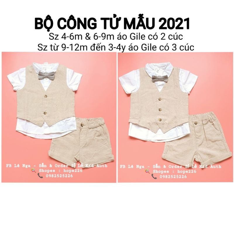 Set công tử HM US/CHINA chính hãng sz 6-9m đến 3-4y (ĐỌC KỸ LƯU Ý GIÚP SHOP)