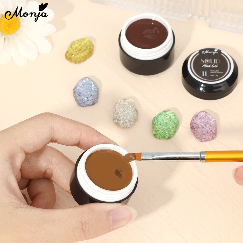 MONJA Gel sơn móng tay nhanh khô 20 màu xinh xắn
