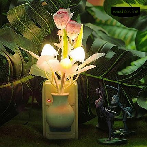 Đèn Led Ngủ Cảm Ứng Hình Hoa Tulip Dễ Thương