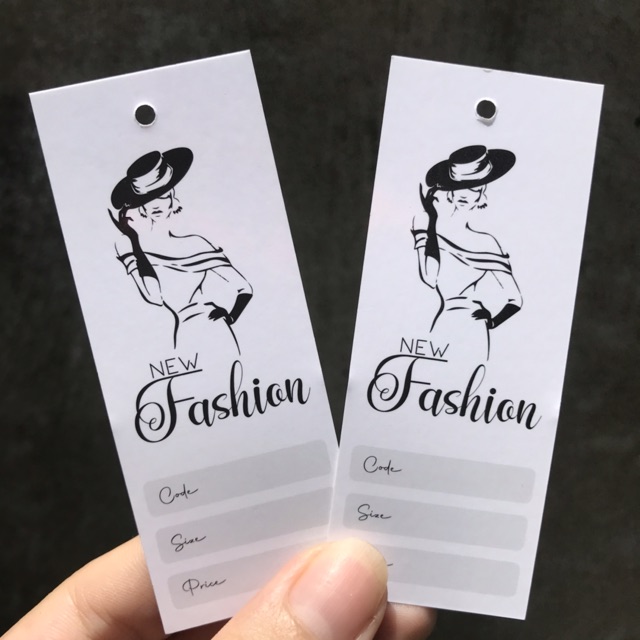 Set 100 bộ Tag treo quần áo