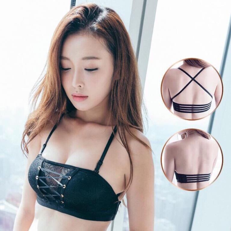 SIÊU PHẨM ÁO LÓT KHÔNG DÂY NÂNG NGỰC CHỐNG TỤT DÂY RÚT - CÚP REN RÚT 3058