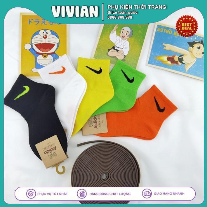 Vớ Trẻ Em NAIKI [COMBO 5 ĐÔI] Tất Trẻ Em COTTON cho bé từ 1 tuổi -15 tuổi, chất liệu mềm mại,co giãn thoải mái