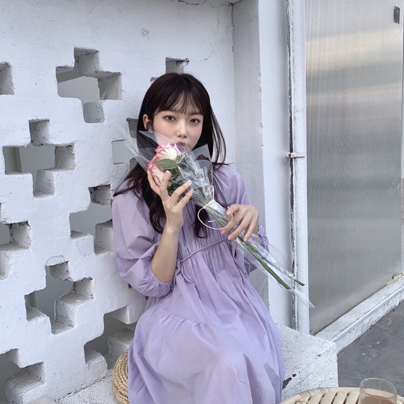 VÁY TIỂU THƯ MÀU OẢI HƯƠNG DÁNG DÀI