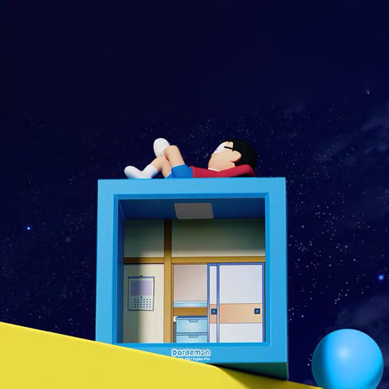 Đèn ngủ cảm ứng Doraemon cao cấp nhiều màu dễ thương mô phỏng phòng ngủ Nobita dùng để trang trí quà tặng Ráp