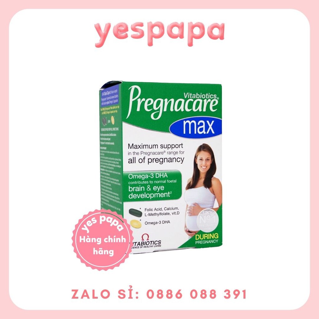 [HÀNG CHÍNH HÃNG] Vitamin Tổng Hợp Bầu của Anh Pregnacare Max 84v và Pregnacare Sau sinh