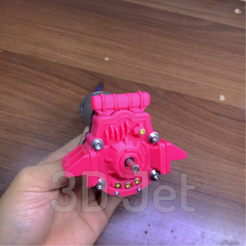 Hộp số giảm tốc motor 550 cho RC bánh răng kim loại