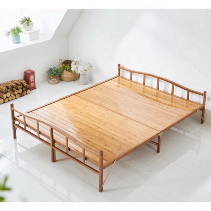 Giường Tre Đa Năng Gấp Gọn, Giường Nghỉ Trưa Văn Phòng Xông Hơi Tre Tự nhiên nhiều kích thước. Chắc bền giá rẻ.