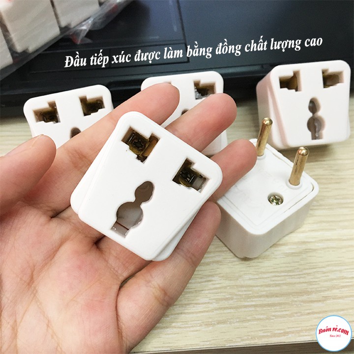 Phích Cắm Điện VINAKIP Chuyển Đổi Ổ 2 Chân Thành 3 Chân Đa Năng 10A-250V - br00682