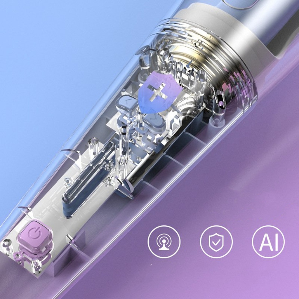 Máy uốn tóc tự động thông minh RTC MH-918 Plus, máy làm xoăn tóc xoay 360 độ mới nhất 2022