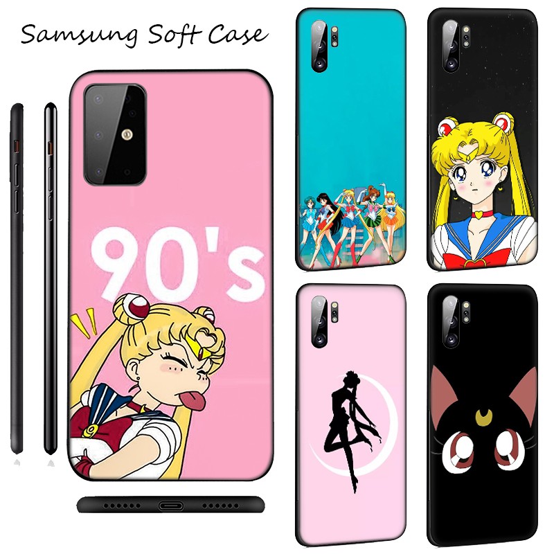 Samsung Galaxy S10 S9 S8 Plus S6 S7 Edge S10+ S9+ S8+ Casing phone Soft Case LU94 Sailor Moon Anime