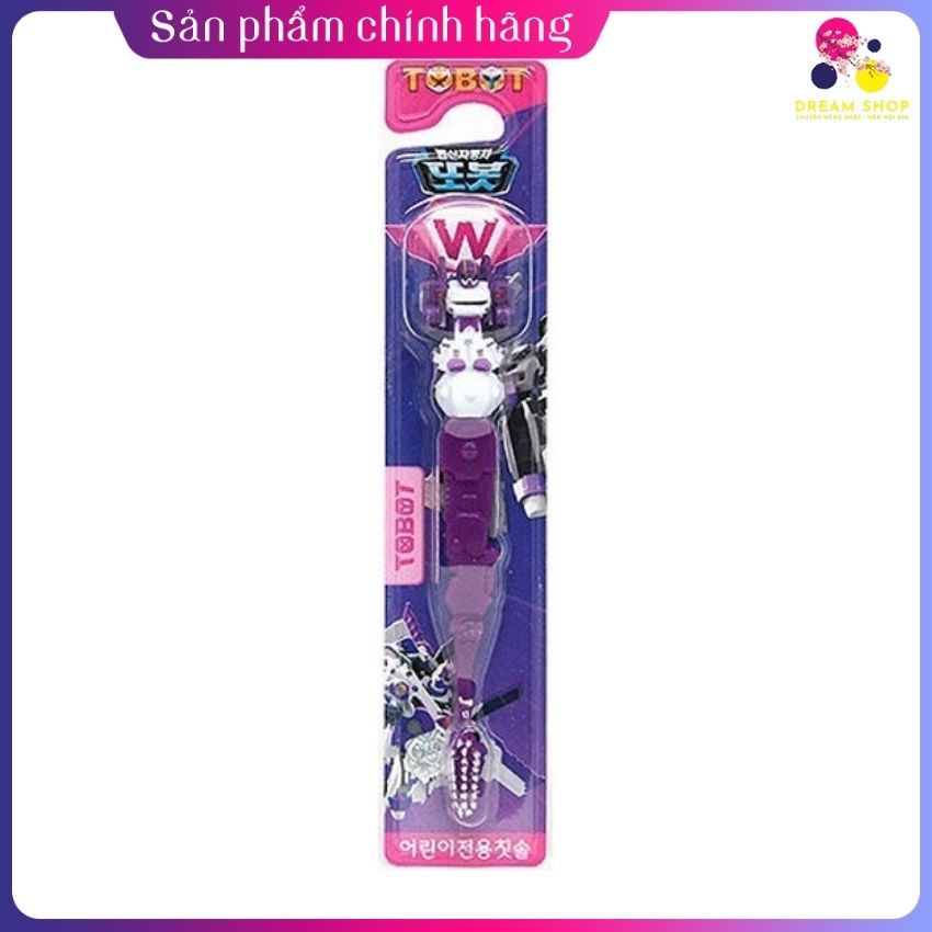 Bàn chải đánh răng cho bé Tobot màu tím-dreamshop.vn