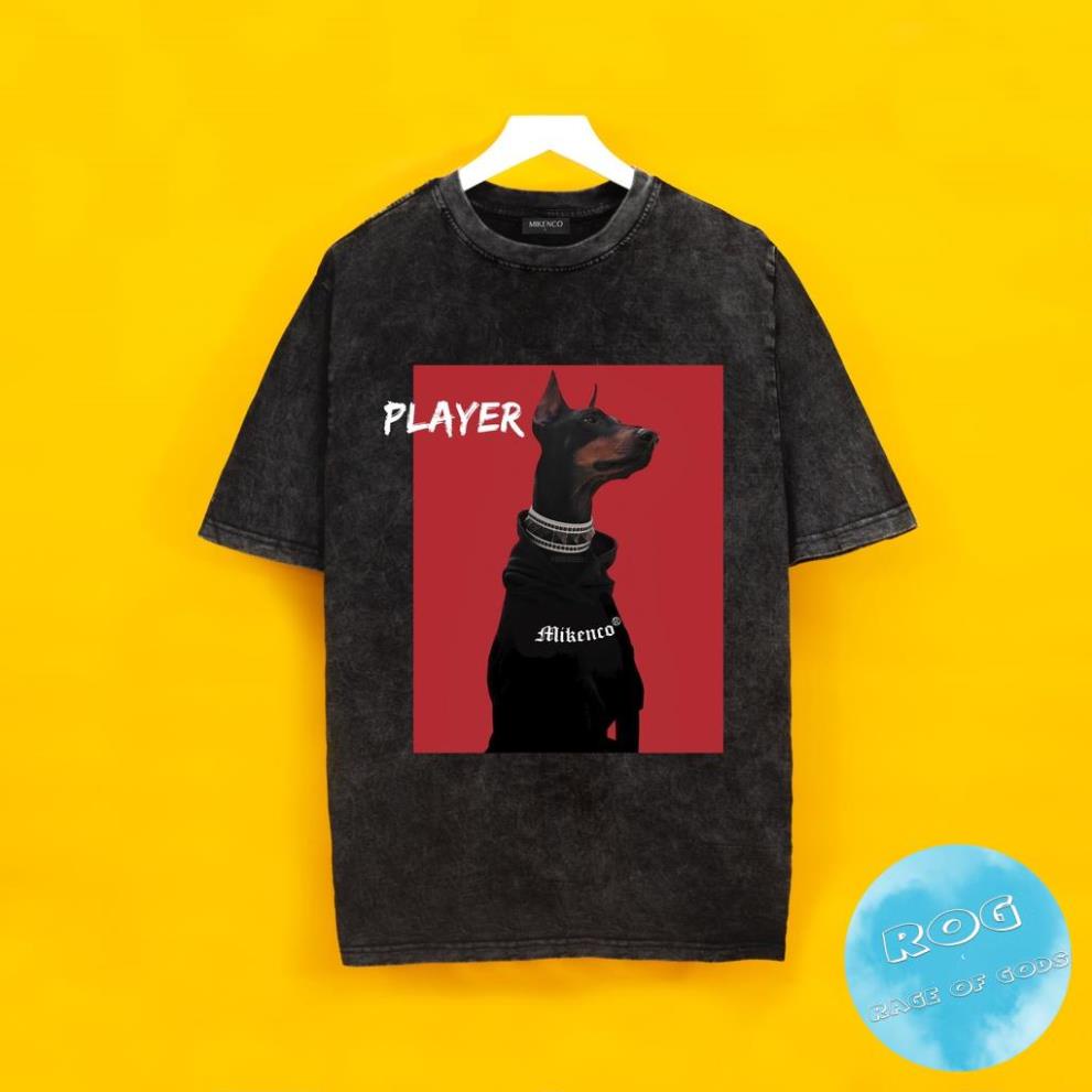 Áo thun tay lỡ MIKENCO PLAYER  Streetwears SG , Áo thun unisex nam nữ from rộng oversize chất liệu cotton