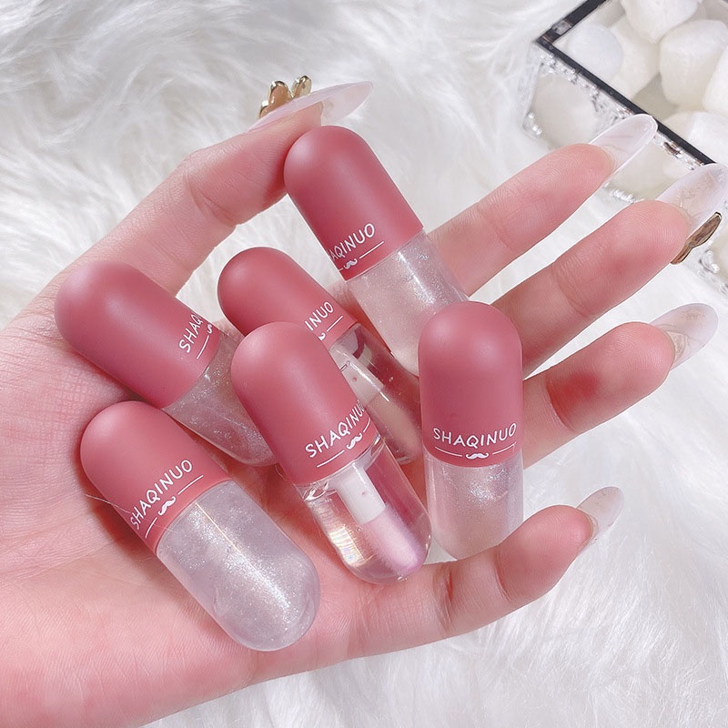 Son Bóng Mini Trong Suốt Dưỡng Ẩm Đổi Màu Độc Đáo