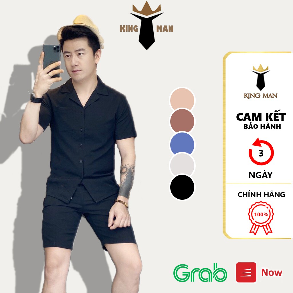 Áo đũi nam, set đũi nam thời trang hè 2021 Kingman