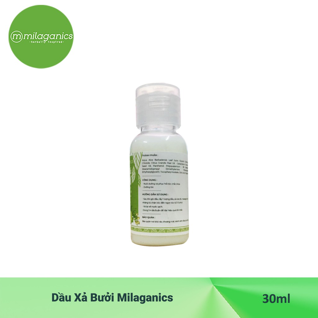 Bộ Dầu Gội Và Dầu Xả Bưởi Kích Thích Mọc Tóc Milaganics (25ml/Chai) | BigBuy360 - bigbuy360.vn