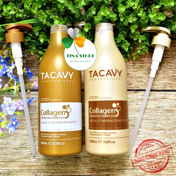 Miễn Ship🔥Cặp Dầu Gội Xả TACAVY 1000ml | Phục Hồi Tóc Hư Tổn, Khô Xơ, Gãy Rụng, Ngừa Gàu, Kích Thích Mọc Tóc |Chính Hãng | BigBuy360 - bigbuy360.vn