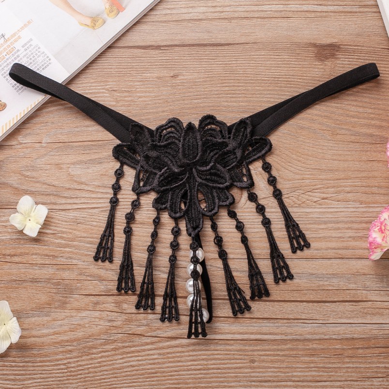 Quần lót lọt khe ren sexy tua rua, quần chip quyến rũ L046 | BigBuy360 - bigbuy360.vn