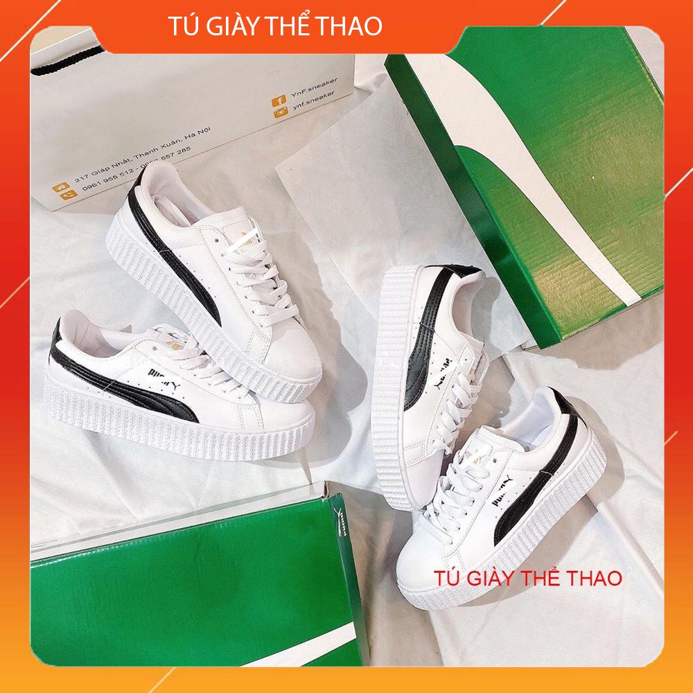 [Mã WAMT2405 giảm 10K đơn 0K] [ SALE ĐẬM 4.4 ] Giày Thể Thao Nam Nữ Sneaker Cá Tính PM 001 màu Trắng kẻ Đen.