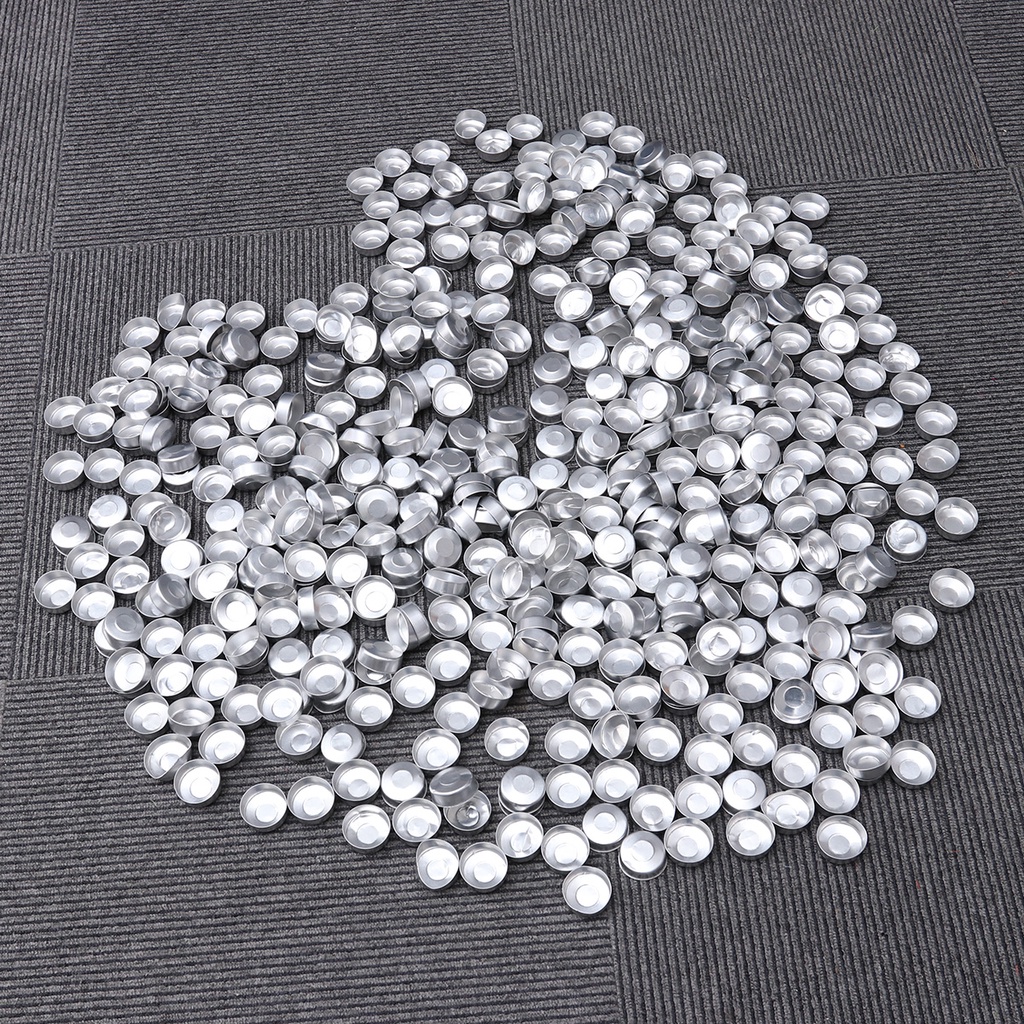 Set 500 Hộp Nhôm Rỗng Đựng Nến Màu Bạc