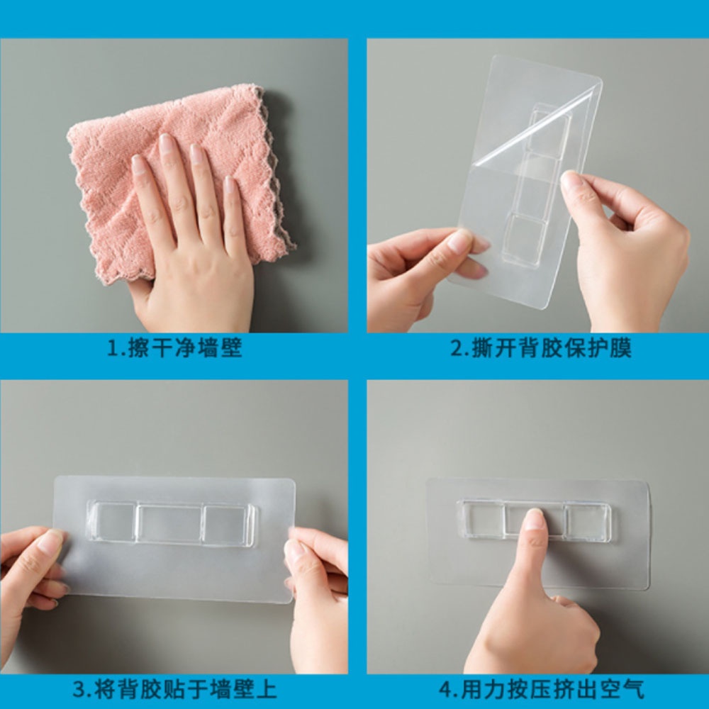 Kệ Đựng Đũa Thìa Nhà Bếp Hình Dán Tường Đám Mây Mưa Tiện Ích Chịu Lực