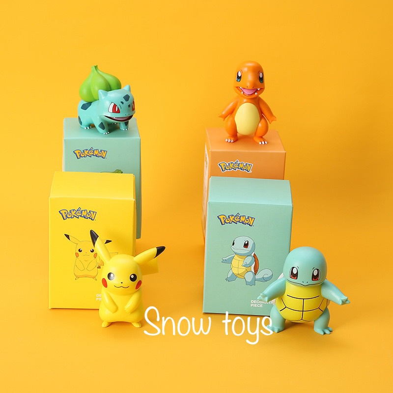 Mô Hình Pikachu, Phim Hoạt Hình Pokemon, Thích Hợp Trang Trí, Decor, Bộ Sưu Tập, Làm Quà Tặng - Full Box