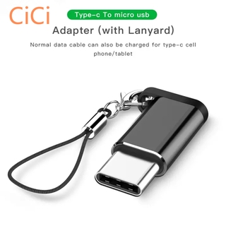 XIAOMI SAMSUNG Đầu Chuyển Đổi Micro Usb Sang Type-C Otg Có Móc Khóa