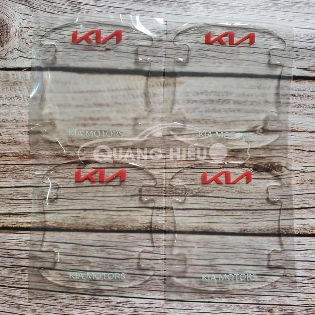 Miếng Dán Tay Nắm Cửa Ô Tô Chống Xước Hõm Cửa Ô Tô Logo KIA