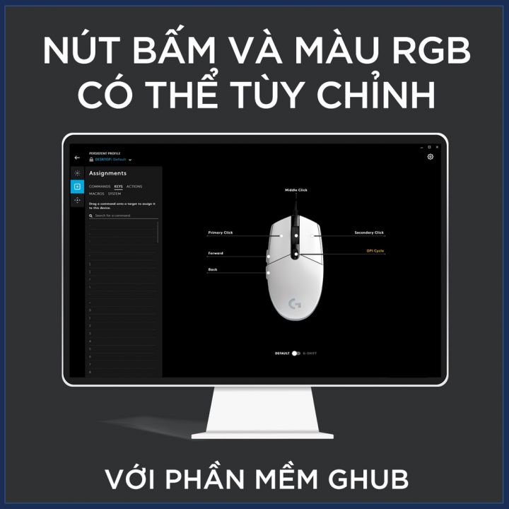 Chuột Game Có Dây Logitech G102 Lightsync Tùy Chỉnh RGB, 6 Nút Lập Trình - Bảo Hành Chính Hãng 24 Tháng