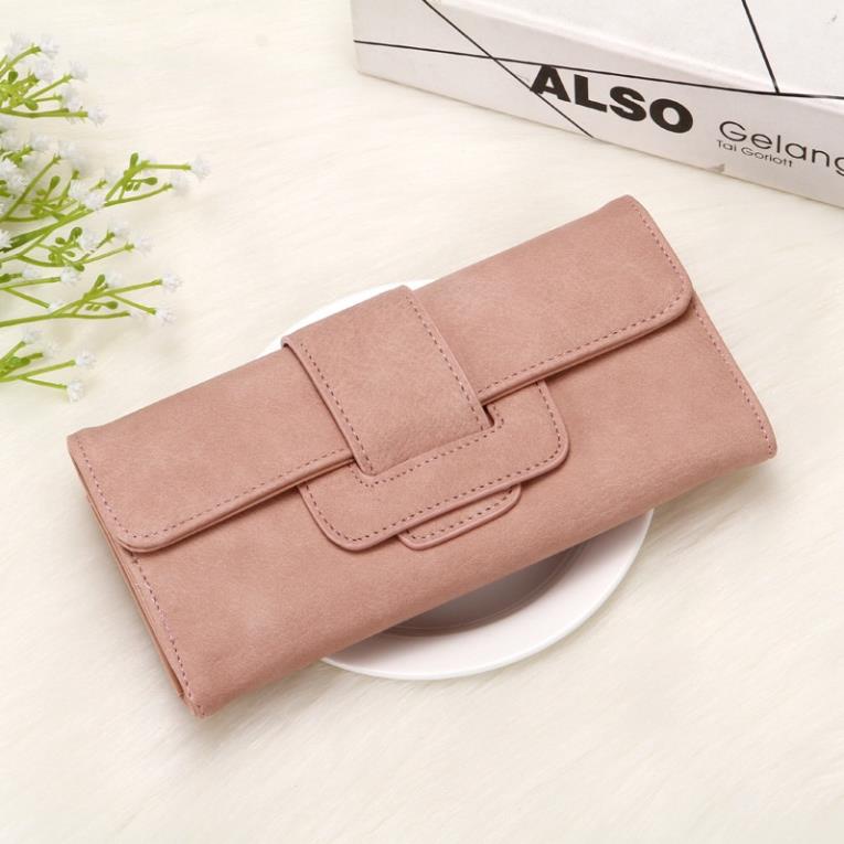 Ví nữ cao cấp cầm tay đẹp nhỏ gọn bỏ túi đựng tiền LUKAMO VD238