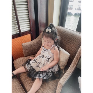 Váy yếm lụa đuôi cá tutu Lennco cho bé gái(7-19kg)
