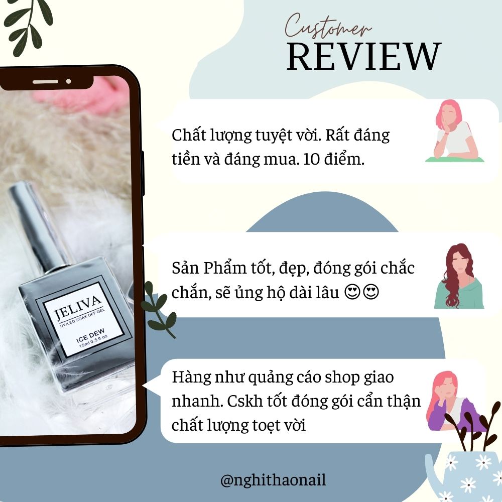 Top giọt sương Jeliva 15ml