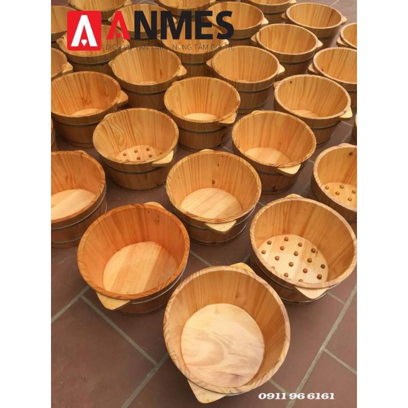 CHẬU  gỗ ngâm chân,  thảo dược, nước nóng,thuốc bắc