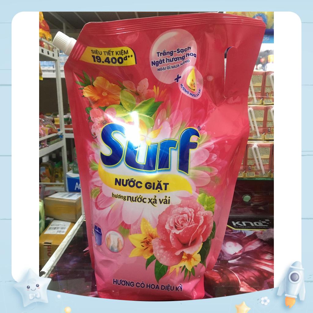 Túi nước giặt Surf hương hoa cỏ diệu kỳ và hương sương mai mát dịu 3.5kg